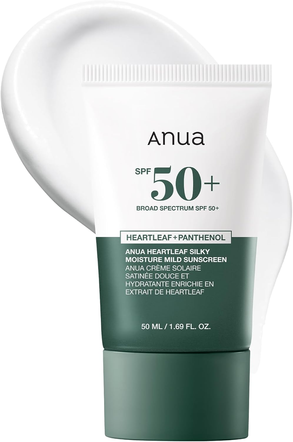 Anua Heartleaf Silky Moisture Mild Sunscreen SPF 50+