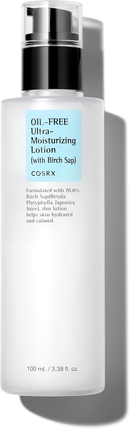 COSRX Oil Free Lotion with Birch Sap, Daily Acne Facial Moisturizer