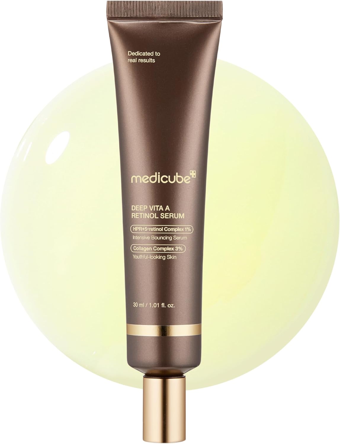 medicube Deep Reviving Bakuchiol Retinol Facial Serum | Anti-Aging 4th Gen Retinol & Bakuchiol - Targets Fine Lines, Uneven Skin Tone, Korean Skin Care, Low Irritant, 1.01 oz
