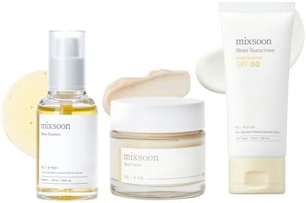 mixsoon Pure Glow Essentials Set - 5-Step Skincare Kit - Travel kit, Travel size kit, Hydrating Skincare Gift Set (15ml*1+20ml*3+30ml*1) Korean Glass Skin Care