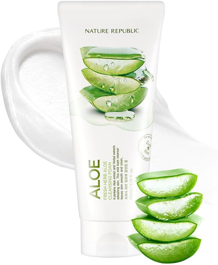 Nature Republic Fresh Herb Aloe Cleansing Foam