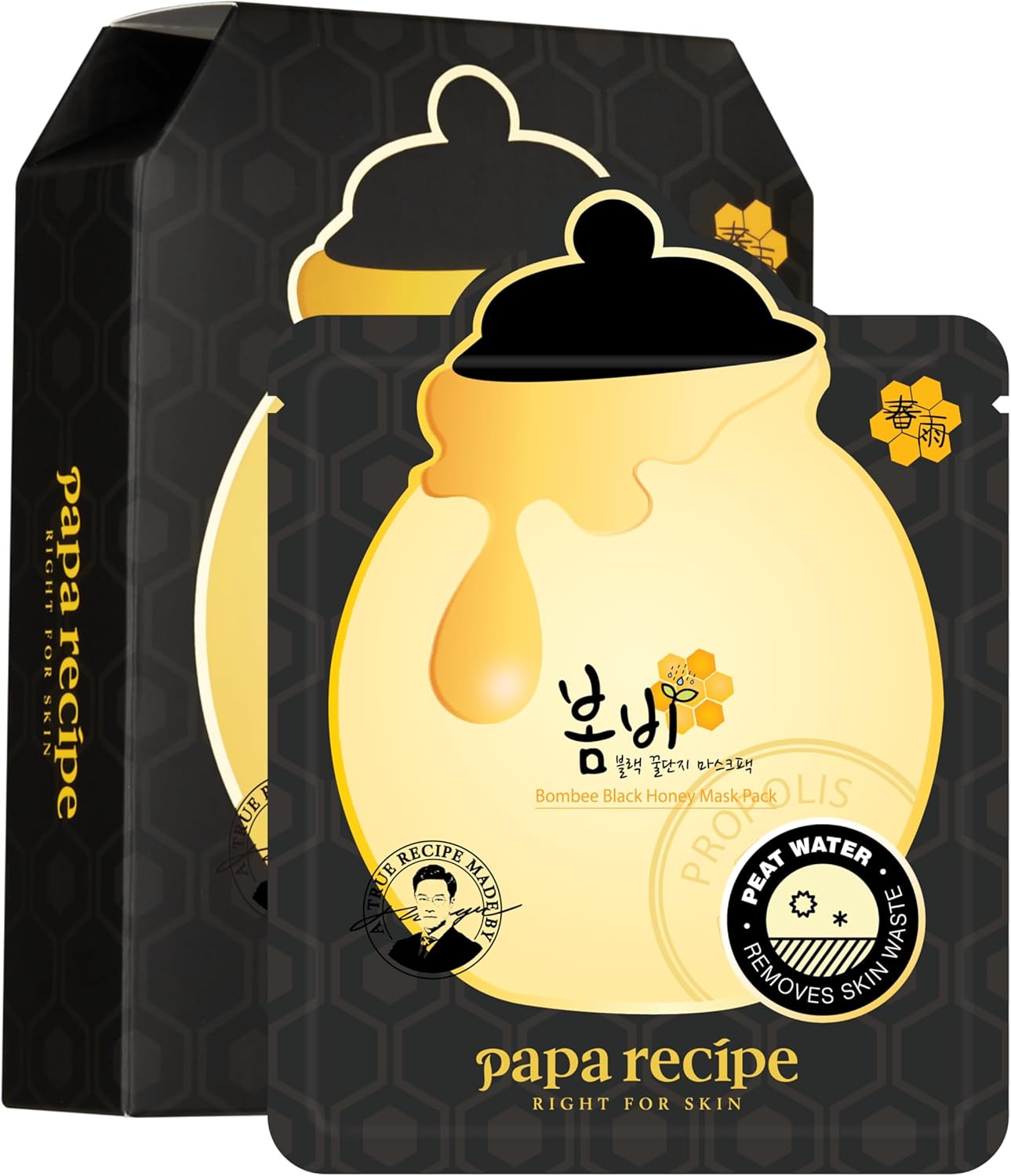 Papa Recipe Bombee Black Honey Sheet Mask (10 Sheets)
