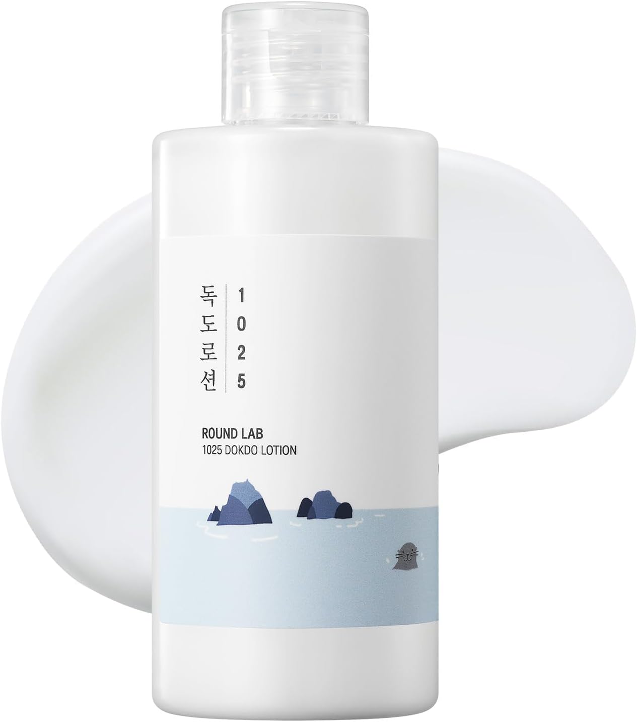 ROUND LAB 1025 Dokdo Lotion 6.76 Fl Oz | Strengthens Skin Barrier, Triple Hyaluronic Acids, Daily Hydrating Moisturizer for Dry & Sensitive Skin, Korean Skin Care