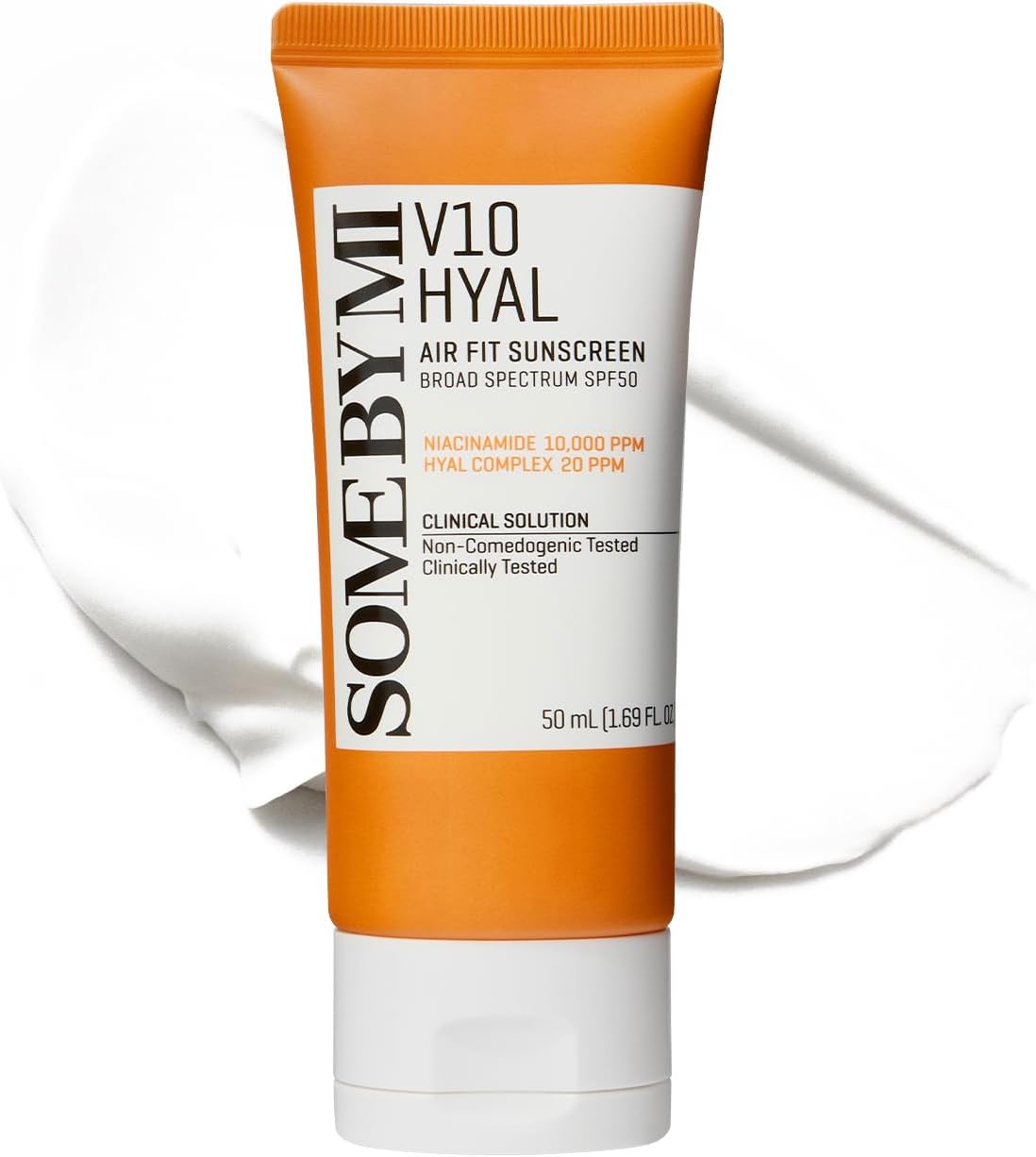 SOME BY MI V10 Hyal Air Fit Sunscreen SPF 50 – 1.69oz, 50ml – Korean Centella Sunscreen for Face with UV Protection – Non-Greasy, No White Cast, No Eye Irritation for Sensitive Skin – Korean Skin Care
