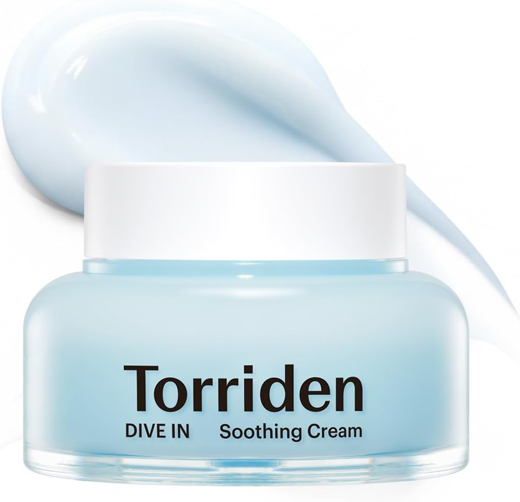Torriden DIVE IN Hyaluronic Acid Soothing Cream 100ml (3.38 fl. oz) | Revitalizing Facial Moisturizer for Sensitive and Dry Skin | Hyaluronic Acid, Panthenol, Allantoin